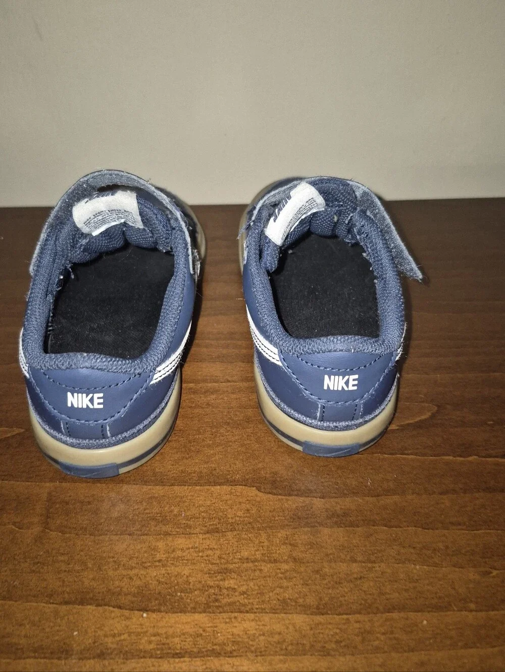 Nike Legacy Kids Navy Blue Velcro & Lace Sneakers